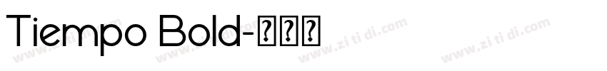 Tiempo Bold字体转换